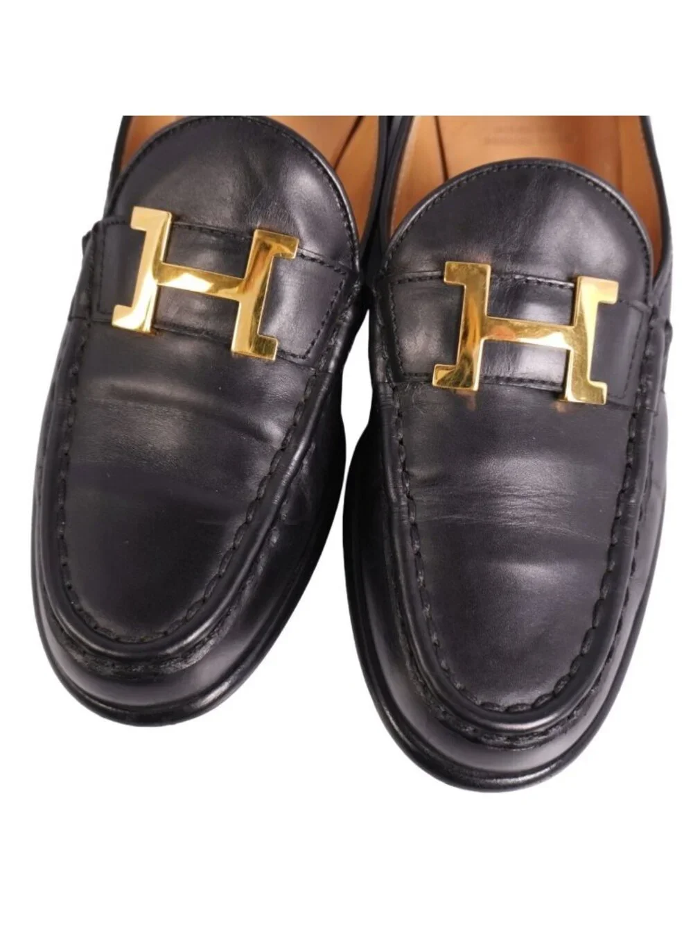 Hermes Loafers Moccasins Constance Logo Les - Picture 3 of 9
